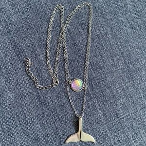 Dolphin Tail Mermaid Scale Necklace